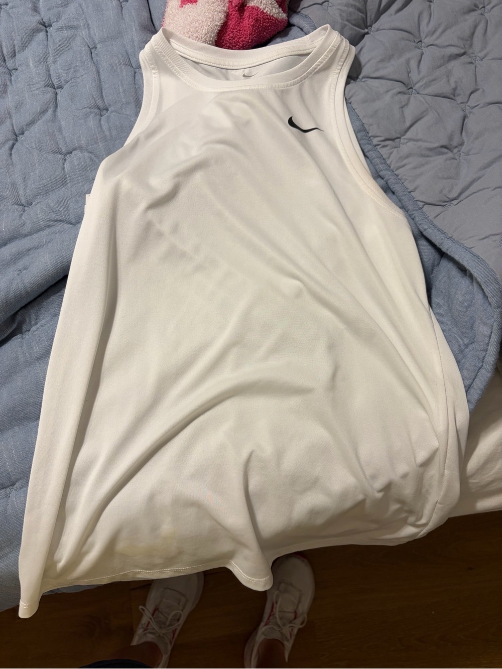 Nike White Women's Athletic Racerback Tank